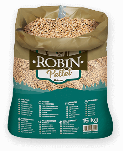 worek pelletu opałowego Robin do kupienia w Radlinie lub sklepie internetowym